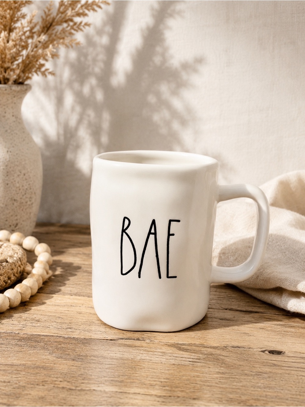 Rae‎ Dunn Bae Mug LL Farmhouse Ceramic Coffee Cup